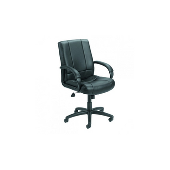 black padded chair